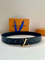💥現貨💥高端百搭LV經典黑花雙色金屬扣雙面可用男士皮帶 | Louis Vuitton LV Initiales 40mm Reversible Belt|