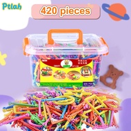 420pcs Building Blocks Stick Kids Puzzle Toy Children's Building Sticks Magic Sticks DIY Smart Stick