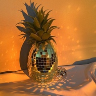 Disco Ball - 4x9'' Disco Pineapple Mirror Reflective Ball Disco Decor Gold Party Disco Ball Table Ba