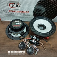 Speaker Split 2way Cello 6.5 inch High Performance 6.5in