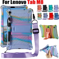Tablet Case For Lenovo Tab M8/TabM8 HD FHD (2nd Gen) (3rd Gen),Super Soft Silicone Stand Cover with 
