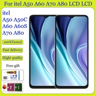 Original For itel A50 A50C A60 A60s A70 A80 LCD Display Touch Screen Replacement