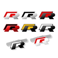 3D Car Front Grille Trunk Emblem Sticker For R Rline Logo VW Polo Passat B5 B7 Golf Jetta Polo CADDY Beetle Jetta Badge Stickers