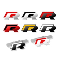 3D Car Front Grille Trunk Emblem Sticker For R Rline Logo VW Polo Passat B5 B7 Golf Jetta Polo CADDY