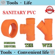 SANITARY ORANGE FITTINGS PVC ORANGE TEE WYE BUSHING REDUCER