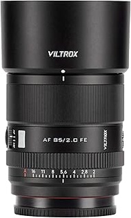 VILTROX 85 mm f/2.0 EVO FE Lens, Full Screen Large Aperture Autofocus Prime Lens Compatible with Son