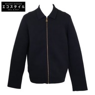 二手路易威登 RM251MJ NTY HSN42W 壓花科技羊毛夾克（成色極佳/國內授權/2015年製造）壓花LV標誌拉鍊針織夾克，XL碼