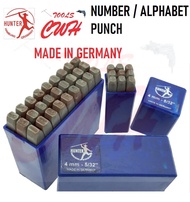 HUNTER GERMANY ALPHABET 0-9 NUMBER STAMP A-Z PUNCHES PUNCH NOMBOR PUNCH PLATE BOARD CHOP LETTER PUNC