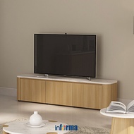 Informa Carlson Rak Tv - Putih Oak Meja Tv Bufet Tv Lemari Tv Kabinet Tv Konsol Tv Tempat Tv