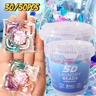 5-in-1 Laundry Detergent Gel Beads - Clothes Soften Deep Clean Beads - Gardenia Fragrance Laundry Po