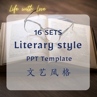 【PPT Template】LifewithLove 16 sets Literary style PowerPoint Presentation template PPT Bundle Set文艺风