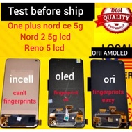 reno 5 one plus nord 2 5G lcd one plus nord ce 5