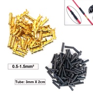 453 U-shaped Terminal Tab Inserts Connectors Small Teeth Fascia 0.3-1.5mm2 With Heat shrinkable tube