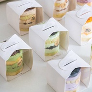 Cake Packaging Box 7cm 10cm 7cm 10cm Portable Cake Box Transparent Cut Cake Packaging Box Portable B