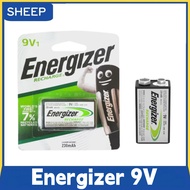 【1pc/pack】 Energizer 9V 230mAh Rechargeable Battery