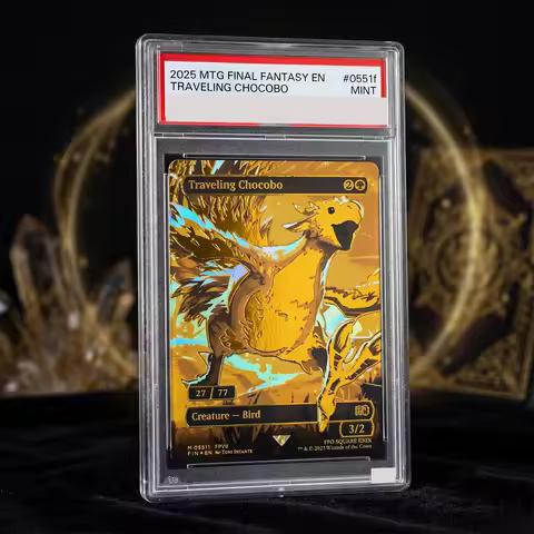 0551f Traveling Chocobo Borderless DIY Anime Proxy Graded Collection Card Foil Card MINT 9 Completio