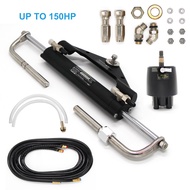 Winibo Outboard Engines up to 150HP Hydraulic Steering Kit for Boat with Helm PumpCylinder and Tubes