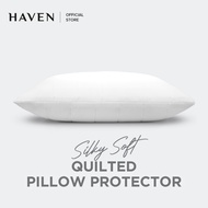 Horgen Quilted Pillow Protector with Zipper | Waterproof | Washable & Hypoallergenic | Soft & Breath