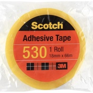 3M Scotch 530 Adhesive Tape  - 12 MM / 18 MM / 24 MM X 66 M