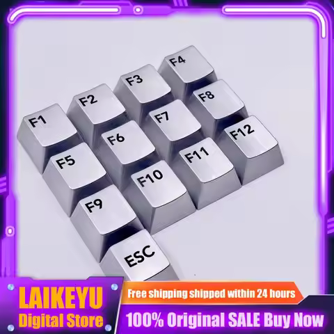 Metal keycaps ESC F1~F12 key mechanical keyboard cross axis PC gaming keyboard Accessories collectio