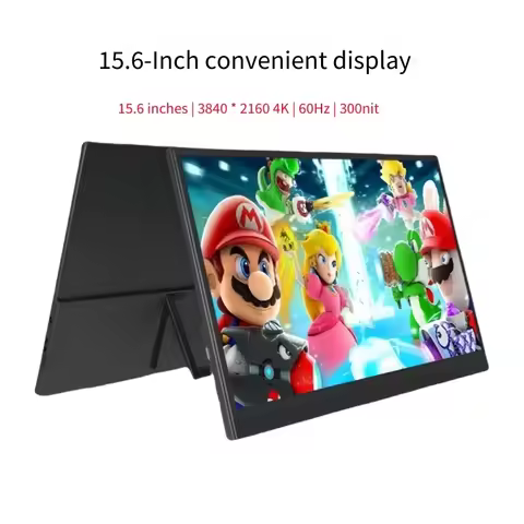 15.6 Inch 4K Portable Monitor 3840*2400 HDR 100%sRGB FreeSync 1ms IPS Screen With Hidden Stand Gamin