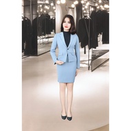 Korean 2-layer long-sleeved slip-on vest with 1 button and 2 fake pocket flaps AVL017GH