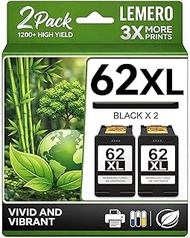 LEMERO Remanufactured Ink Cartridge Replacement for Ink 62 62 Ink 62XL Ink Cartridges
