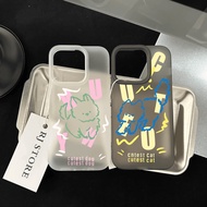 Cartoon Couple Cat Soft Casing Samsung S25 fe S25 Ultra S24 Fe Galaxy M15 M54 M23 M55 Note 20 Ultra 