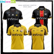 New Onic Esport 2024 Fnatic Jersey Free Niname