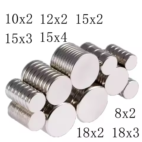 15x2 18x2 10x2 12x2 8x2 Super Strong Round Neodymium Magnet Powerful Magnets N35 Permanent Magnetic 