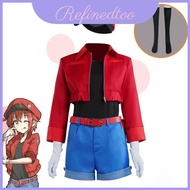 Work Cells At Red White Blood Cell Cosplay Outfit With Polyester Material For Game And Anime Role Pl