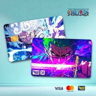 TNG One Piece Zoro Luffy - Touch n Go Card Sticker Cover TNG / MASTER / VISA / CREDIT/ DEBIT CARD ST