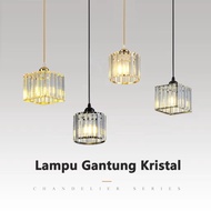 Lampu Hias Gantung Kristal Minimalis Lampu Gantung Ruang Tamu Lampu Ceiling Kamar Tidur