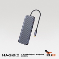 Hagibis 8K USB C Hub 12 in 1 Triple Display USB-C Docking Station
