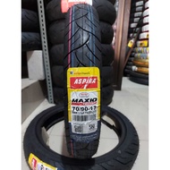 MOTORCYCLE TIRES Ring 17 70/90 80/90 ASPIRA MAXIO TECHNO TUBELESS SUPRA X 125 VEGA R JUPITER Z