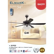 Ceiling Fan Elmark 9922 54" | 遥控风扇