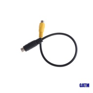 (CATM) 4 PIN S-VIDEO Male To TV RCA AV Female Plug Cable M to F Pin S