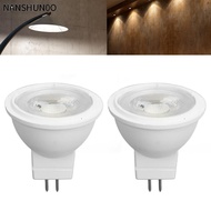 NANSHUN0O 2PCS GU4 Spotlight Bulbs, 3W Bi-Pin Base MR11 Light Bulb, Durable 110V MR11 Landscape Bulb