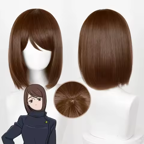 Leiri Shoko Wig Anime Leiri Shoko Cosplay Wig Short Brown Bob Wigs Heat Resistant Synthetic Hair Wig