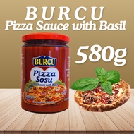 Burcu Pizza Sauce with Basil /  Ready Pizza Sauce / 580g / High Quality / Pizza Sos / Cooking