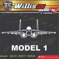 SUKHOI FIGHTER PLANE CUTTING STICKER