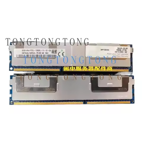 For DELL R510 R610 R620 R710 R720 Memory 32G 4RX4 12800L 1600 LRDIMM