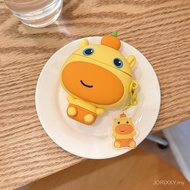 Capybara Lulu Cute Stereo Cartoon Earphone Case Suitable for airpod3/aipod4/pro/pro2/pro3 Bluetooth 