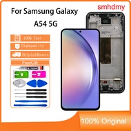 smhdmy Ori AMOLED Display For Samsung Galaxy A54 5G LCD Touch Screen With Frame Replacement