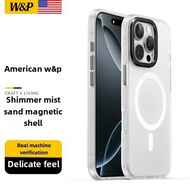 W&P สําหรับ iPhone 16ProMax เคสโทรศัพท์ iPhone16Pro/16/ iPhone 15ProMax/15Pro/15Matte Skin Magnetic