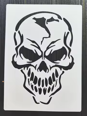 21*29Cm Skull Head Template DIY Layering Stencils Wall Painting Furniture Scrapbook Coloring Embossi