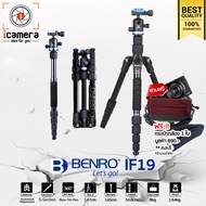 Benro Tripod IF19 -แถมฟรี กระเป๋ากล้อง 1ใบ- ขาตั้งกล้อง อเนกประสงค์ Monopod , กลับหัวได้ / icamera gadgets