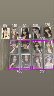 Le sserafim Eunchae小卡 洪恩採 特典小卡