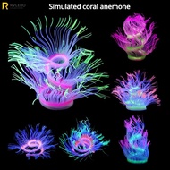 Fluorescent Simulation Silicone Sea Anemone Aquarium Fish Tank Landscape Decor Coral Emulation Plant Decoration Home Ornament