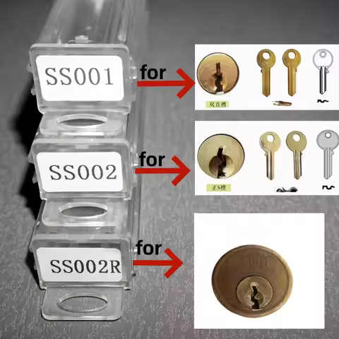 Lishi 2 in 1 Tool SS001 SS002 SS002R for Home Door Civil Locks